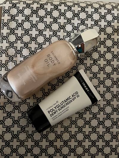 Body Oil Shimmer + Sunscreen Bundle UK imported