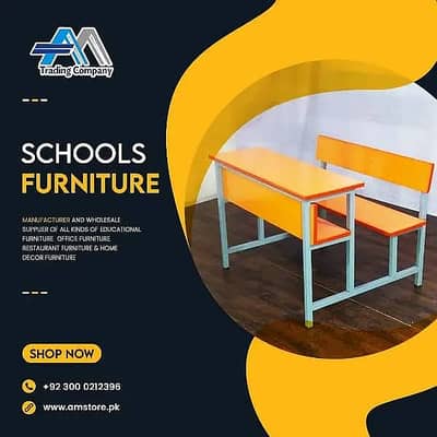 School Furniture - Kids Table - Study Chair - School Desks