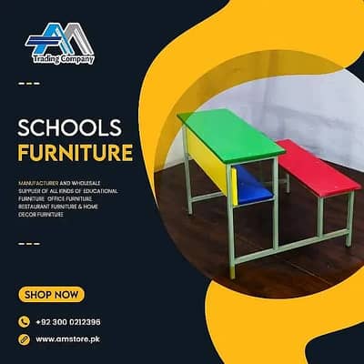 School Furniture - Kids Table - Study Chair - School Desks