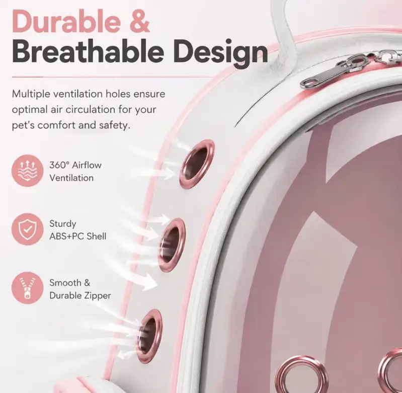 Pet Carrier Backpack – Transparent Capsule Bubble Bag for Cats — photo 6