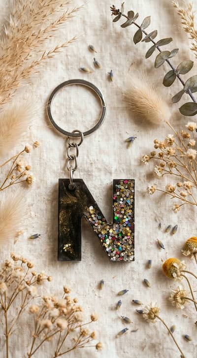 Resin handmade keychains