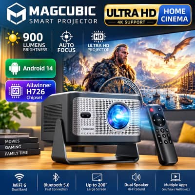 HY350 andoid 14 Wifi Smart 2/16GB  Projector 4k Hd Led Projector