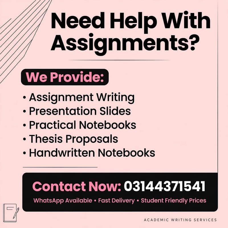 Assignment presentation services 0