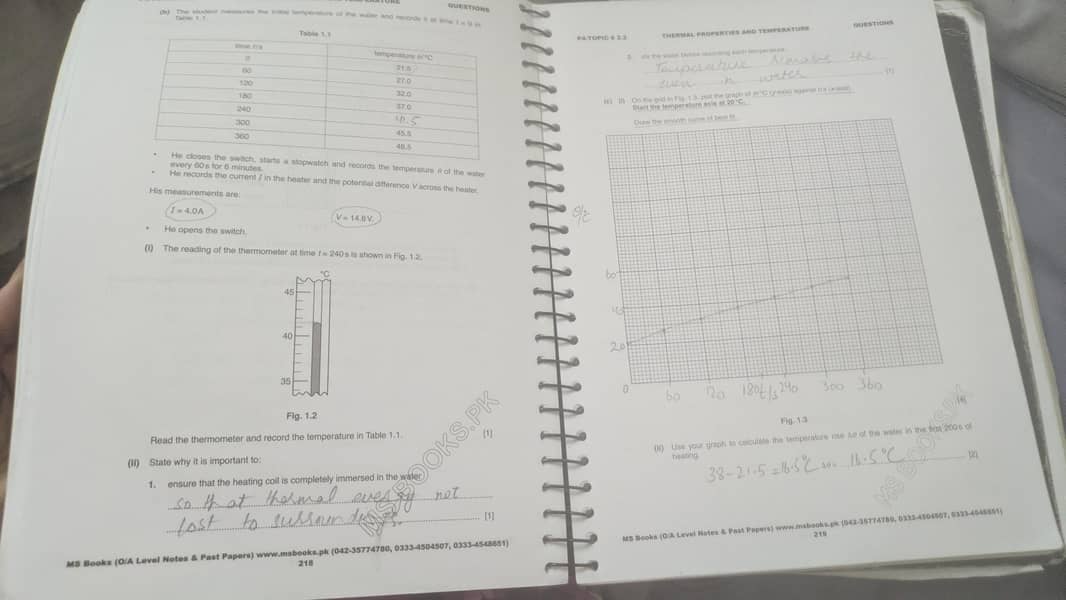 o level physics maths and computer solved topical and complete notes 7
