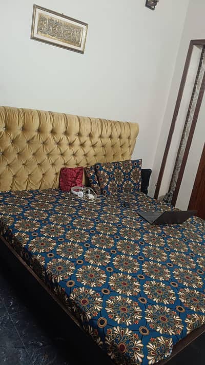 Poshish Bed set with Mattress Urgent Sale