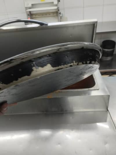Pizza Pan Non Stick Large Size 11x12 ( Used)