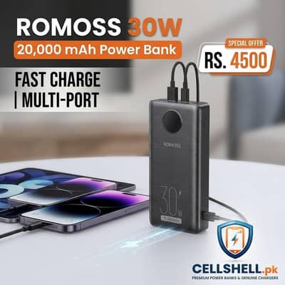 Romoss 30w 20,000 mAh Power Bank