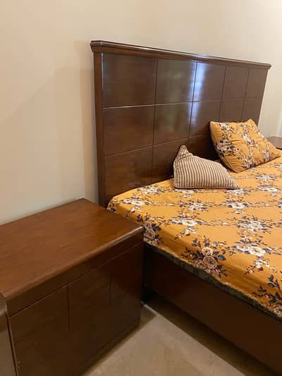 wooden bed set/bed side tables/dressing table/bed set with mattress