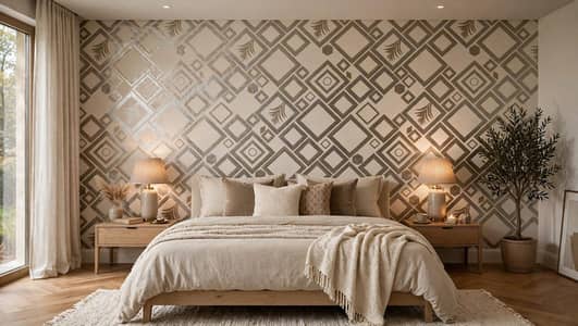 fabric sheet wallpaper 3D