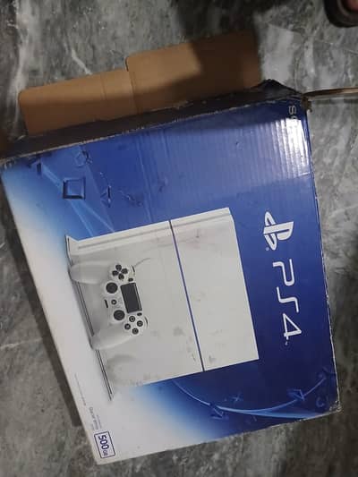Sony PlayStation 4 500GB Glacier White Edition - With Box 1 Controller