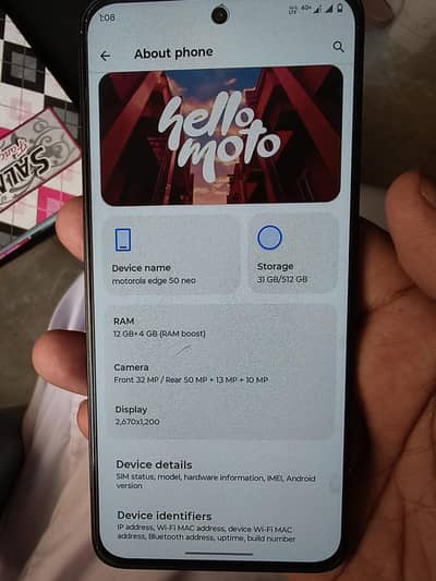Motorola Edge 50 Neo 12/512