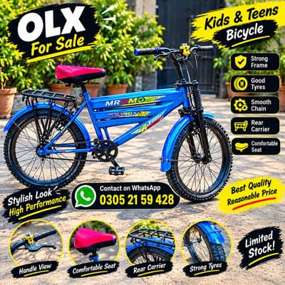 Blue MR King Bicycle for Sale – Stylish Blue Color, Excellent