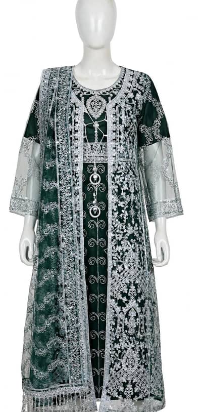 Green Maxi Dress - New - Party Wear