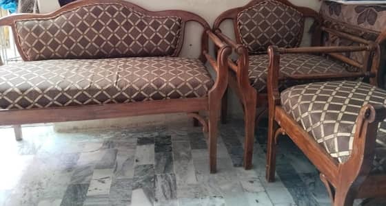 3 seater sofa end brown colur end foam brown
