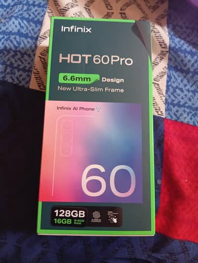 Infinix hot 60 pro non active only box open
