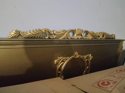 Bed set along with showcase, dressing, side tables
