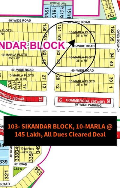 10 Marla Plot For Sale In Sikandar Block, Bahria Town Lahore | Excellent Investment Opportunity