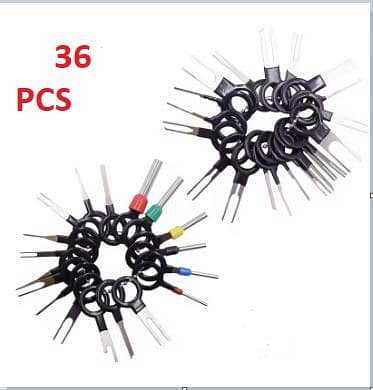 36-Piece Car Terminal Extraction Pin Tool Set - Automotive Wire Harness Connector Repair Pick Kit R6047