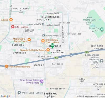 11.5 Marla Corner Plot for Sale in Tulip Block, Bahria Town Lahore | Prime Location | Excellent Investment Opportunity
