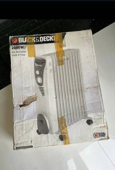 **Black & Decker Oil Radiator Heater – 2000W**
