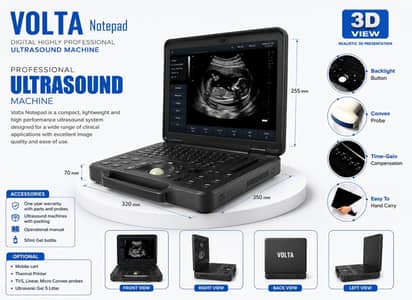 VOLTA NOTEPAD PORTABLE ULTRASOUND MACHINE , Compact, Lightweight