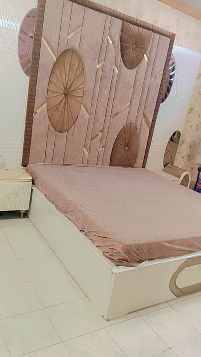 King Size Bedroom Set for Sale | Bed, Dressing Table & Side Table