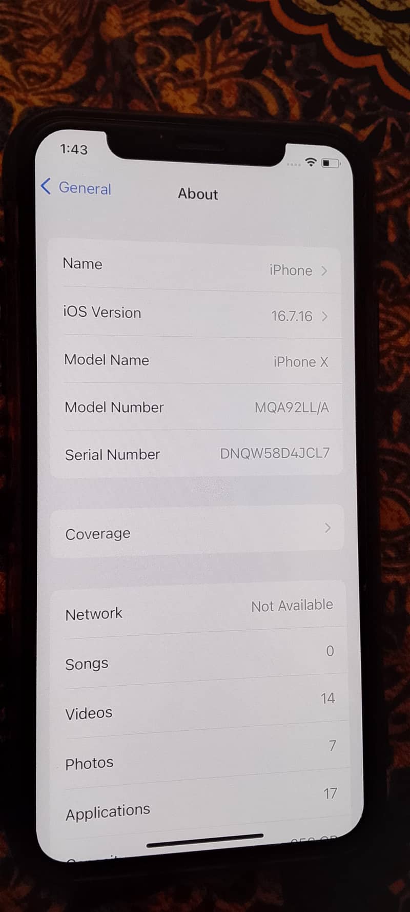 Apple iPhone X 0