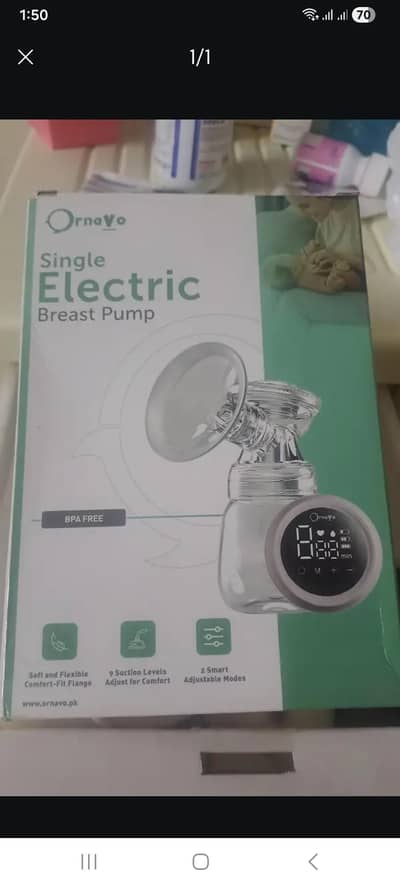ornavo electric single breast pump
