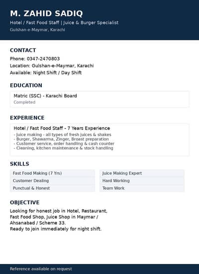 food service