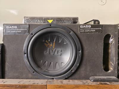 JVC original Woofer and Solid Audio Amplifier