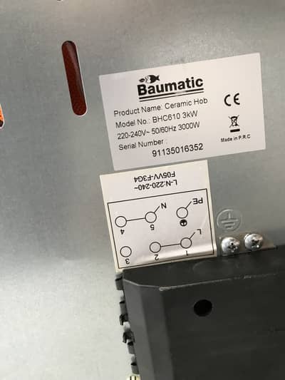 BAUMATIC 60cm Built-in Ceramic hub with touch screen
