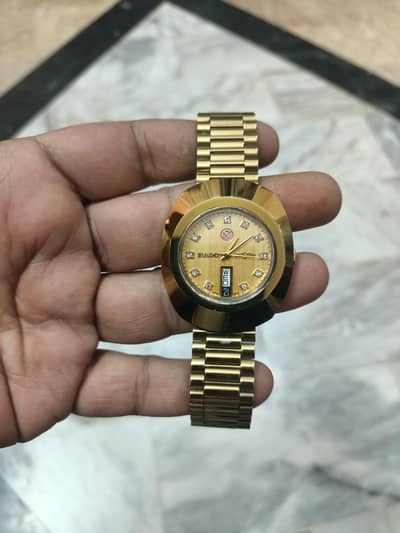 original Rado Diastar Automatic Gold Day Date Swiss Made