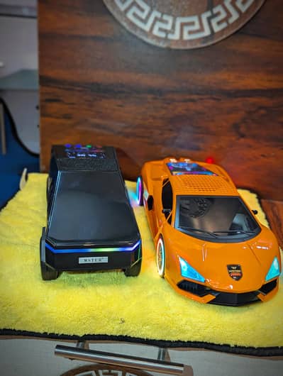Luxury Sports Car & Tesla CyberTruck Bluetooth speaker