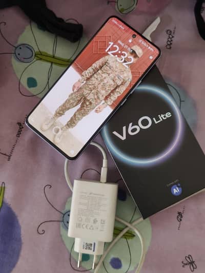 vivo v60 lite 16+256 GB PTA 6m warranty O(319)OII682I
