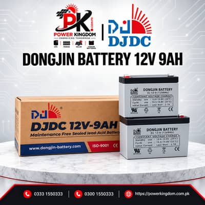 Dongjin DJDC 12V 9Ah Rechargeable Battery for UPS