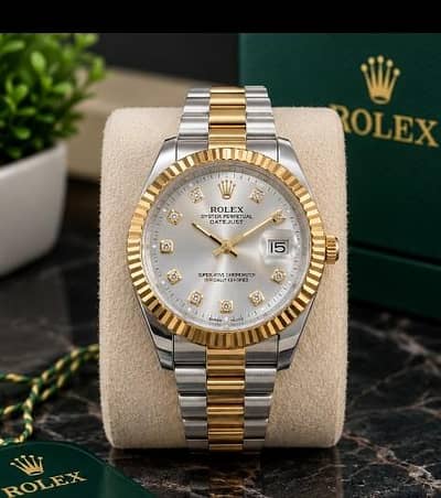 ⌚ Rolex Style Luxury Men’s Watch – Premium Stainless Steel – Rs. 3,500