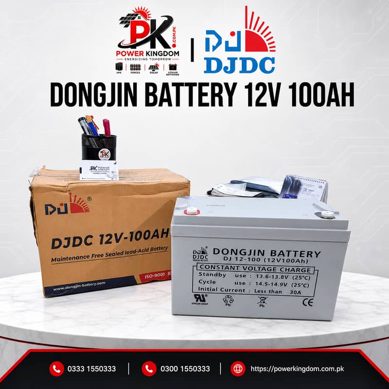 Dongjin Battery 12V 100Ah - Batteries - 1120713619