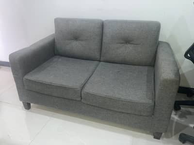 5 Seater Grey Sofa Set (3+2) - Modern Design - Urgent Sale