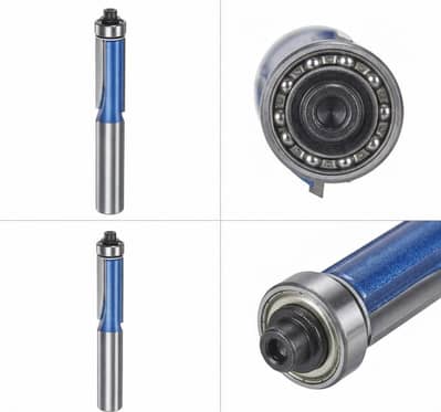 top bearing flush trim router bit