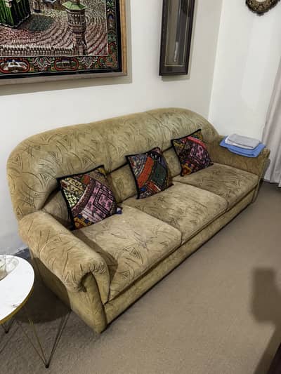 Sofa set 3 seater with 2 single seaters
