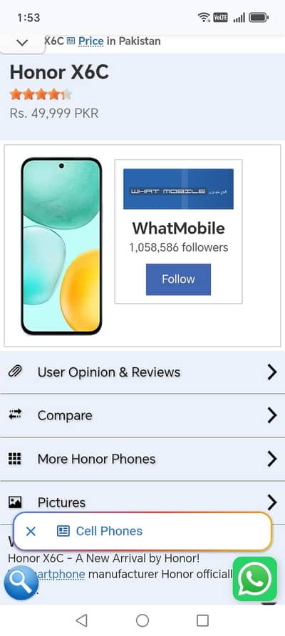 honor x6c