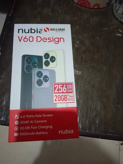 nubia V 60 for sale in bahria town Rawalpindi