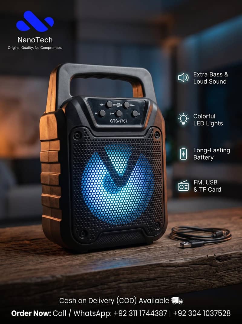 gts 1767  Bluetooth soler speaker 0