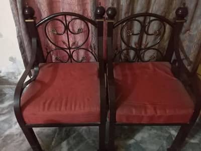 Customised Wrought iron bedroom chairs