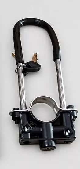 Heavy Duty Motorcycle Front Shocker Lock with Key | Bike Security Lock