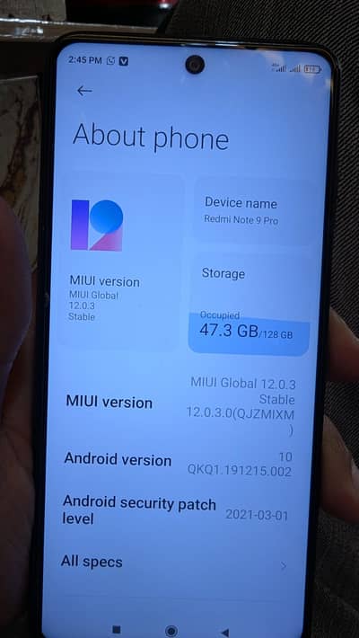 Xiaomi Redmi Note 9 Pro 8gb 128 gb