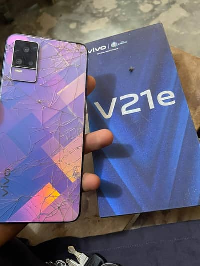 Vivo V21e 8/128 official PTA With Box Minor tiktok shade