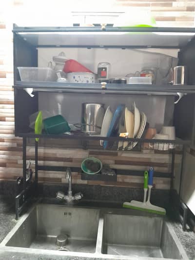 double cabin dish drying rack