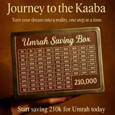 Umrah Saving Box  Apne Umrah Ke Khwab Ko Haqeeqat Banayein!