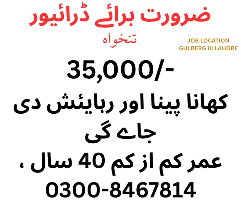 ضرورت برائے ڈرائیور 0